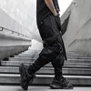 Tactical Cargo Pants Men Harajuku Streetwear Function Joggers Pants Ribbons Trousers Elastic Waist HipHop Male ﻿ 3