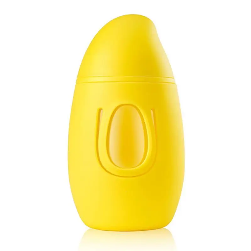 Light Yellow Высококачественное симпатичное манго форма свечи в стеклянной чашке анти-скальдинг Герметичная Бутылка чашки милые модные кружки для студентов Питьевая утварь - Color: Light Yellow