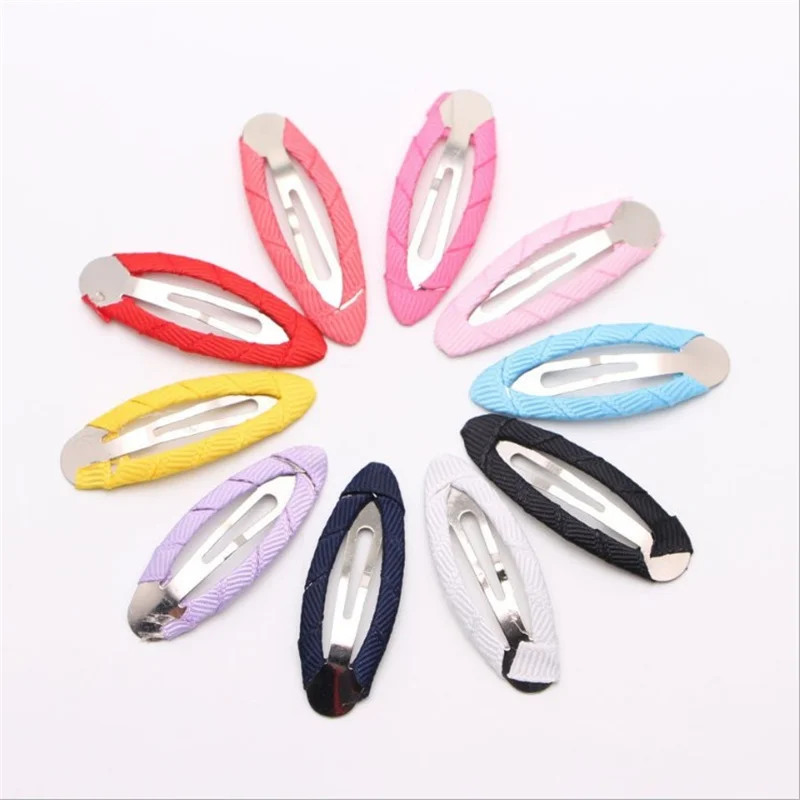 

40Pcs/Lot Korean Style New Hair Accessories Covered Barrette BB Hair Clip Simple Headdress Drippng Hairclip Hair Clips for Girls
