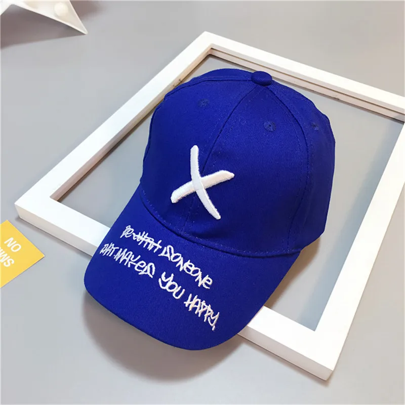 Детская бейсбольная кепка X с буквенным принтом для отдыха и путешествий, уличная Солнцезащитная шляпа, модная шапка для девочки-мальчики, детский солнцезащитный козырек