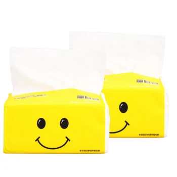 

2packs Unscented Household Skin-friendly Adults Paper Towels Sanitary Pumping Facial Tissues Baby Available Native Wood Pulp