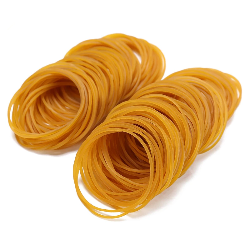 

50mm Yellow Rubber Ring Strong Elastic Rubber Bands Gift Office Package Supplies Small Accessories