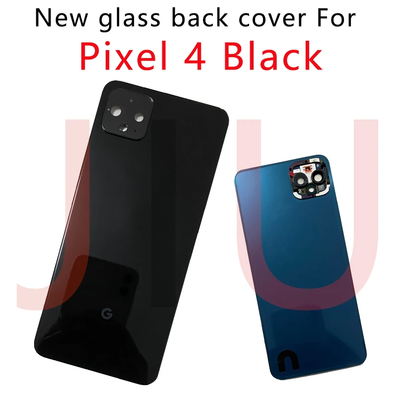 New For Google Pixel 4 Battery Cover Door Back Housing Rear Case For Google Pixel 4XL Back Battery Door With Camera Lens+Adhesiv 