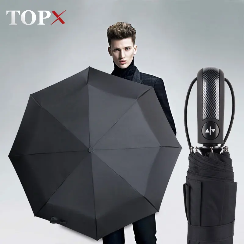 

Automatic Creative Umbrella Rain Men Women 3Folding Aluminum Wind Resistance Umbrella 8K Portable Travel Outdoor Women Umbrella