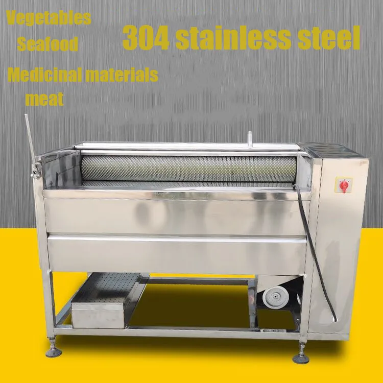 Description Picture 6 of itemFactory Price Fruit Vegetable Brush Washing Equipment Cassava Cleaning Ginger Washer Industrial Potato Peeling Machine