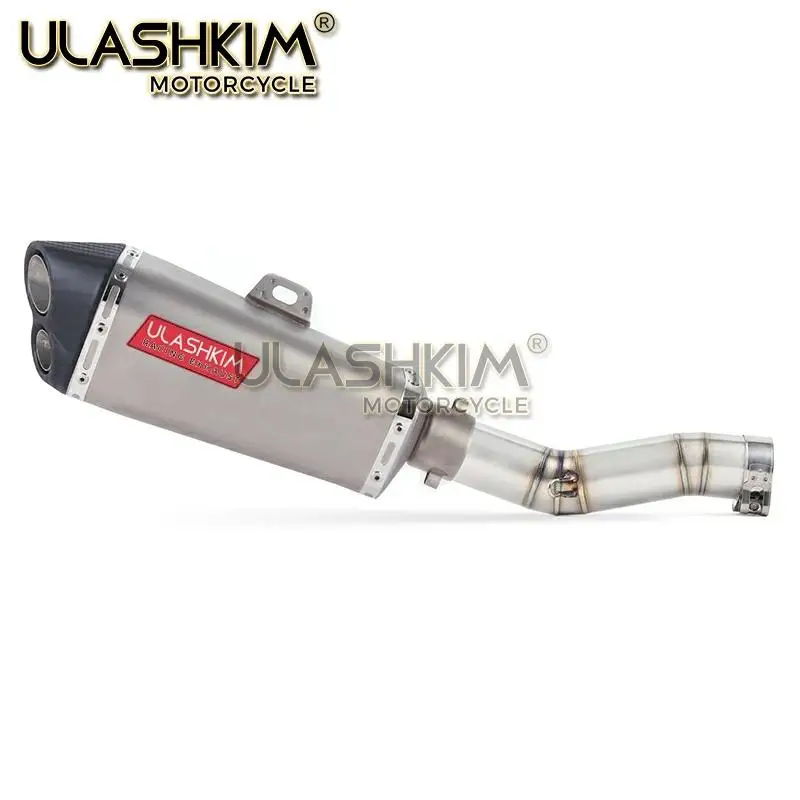Мотоцикл Полная выхлопная средняя труба без шнуровки для Suzuki GSXR600 Gsxr700 Gsxr750 K7 GSX R700