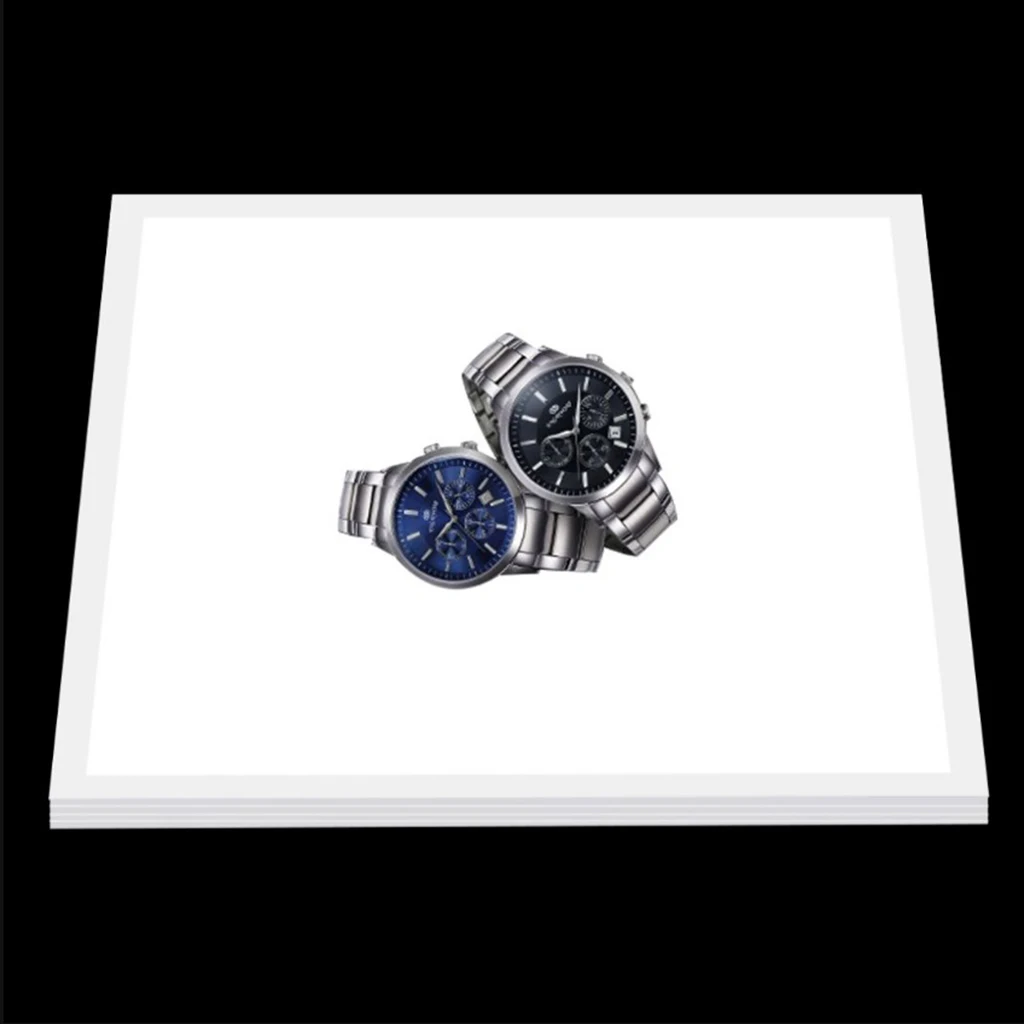 LED Shadowless Bottom Light Lamp Panel Pad for Studio Background Lighting Box Accessory Kit Video Fill Light 10W 20x20cm