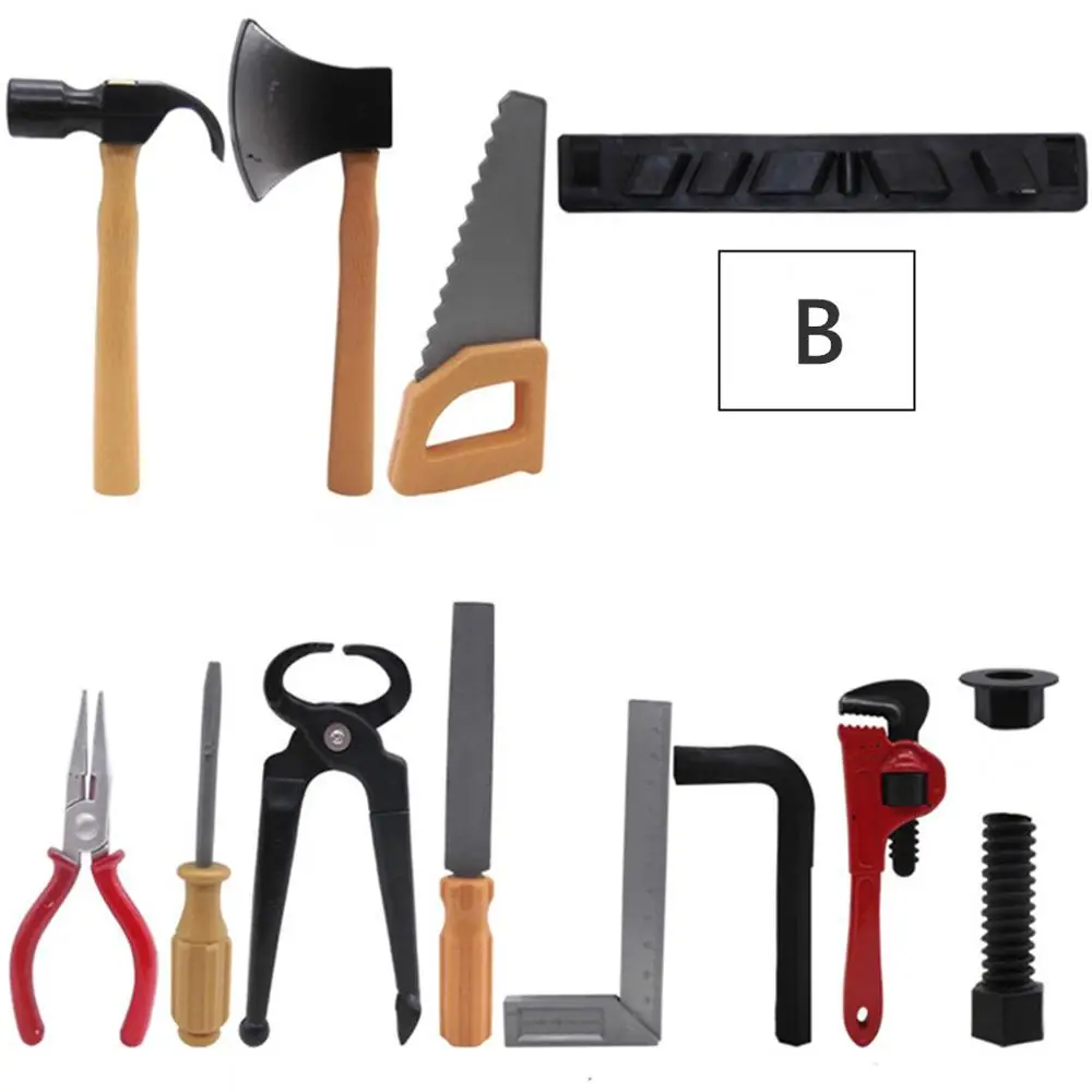 14 шт. Детский DIY пластиковый строительный набор инструментов, развивающие игрушки, обучающая игрушка, подарки, инструмент для ремонта сада, игрушка в подарок#40N20 - Цвет: B