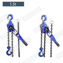 2 т Тяговый ключ Таль ручная подъемная цепная таль ручной крюк цепной тали портативный рычаг блок инвертированная цепная таль затягиватель