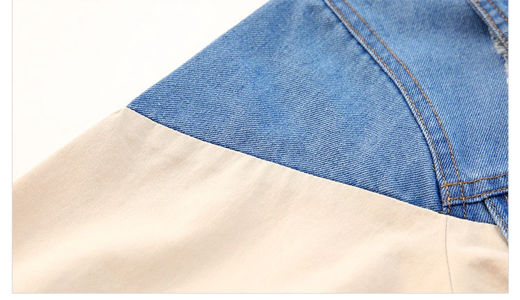 Spring Clothing Jeans Coat for Girls Denim Jackets Cartoon Children Outerwear Kid Active Autumn Clothes Teenager Long Trench Top