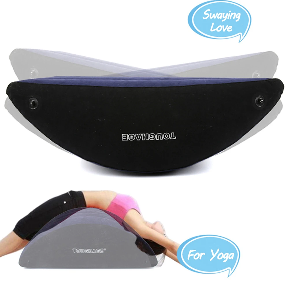 

Big Inflatable Swing Pillow Lumbar Cushion Lower Back Waist Support Pad Posture Correcting Seat Home Office Chair Yoga Pillow