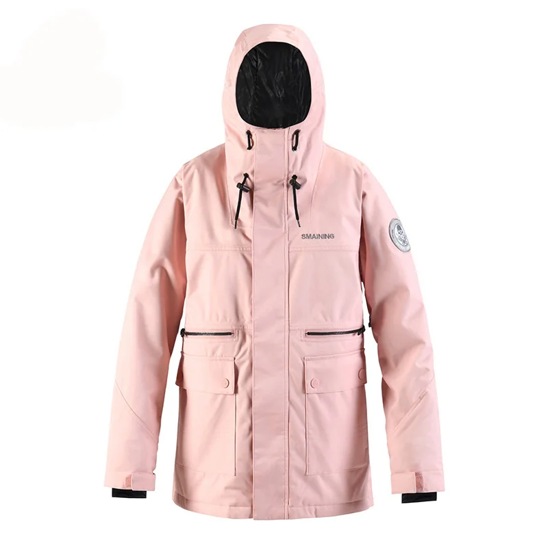 -30 Women's and Men's Snow Suit Wear Work Clothes Snowboard Jackets Wearabl 15K Waterproof Costumes Winter Outdoor Ski Coats