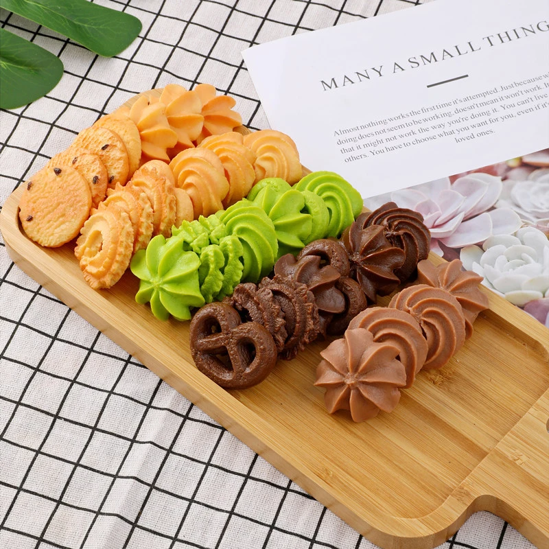 Artificial Cookie Faux Cookie Model Home Simulation Biscuit Food Cake Dessert Baking Kitchen Decoration Table Window Photo Props