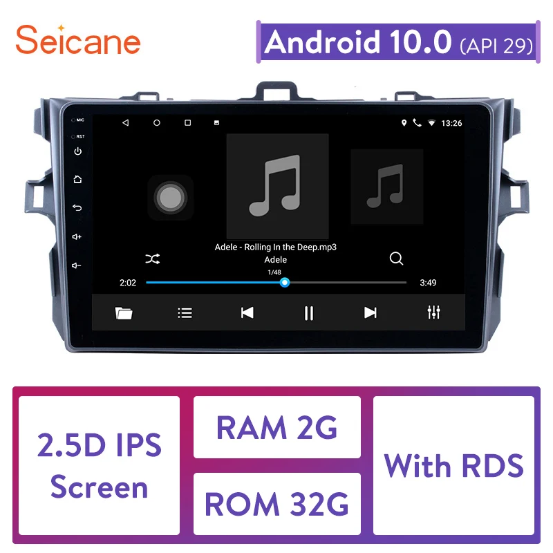 Seicane Android 10 0 автомобильный стерео радио головное устройство GPS Navi для 2006 2007 2012 Toyota