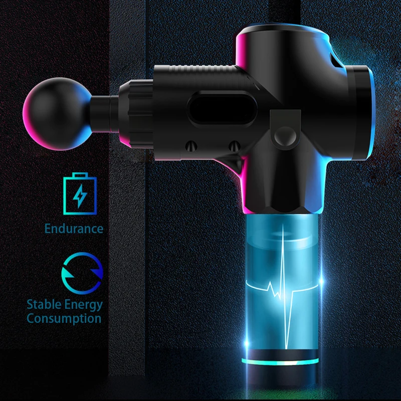 

LCD Display Massage Gun High Speed Vibration Massager Gun Relaxation Massager Therapy Exercising Slimming Shaping Pain Relief