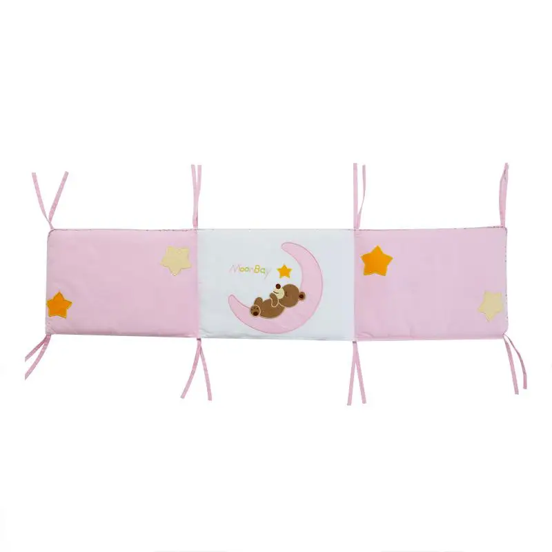 pink 120 x 30 cm Детская Хлопковая штормовка, детская тканевая забор, укрытие вокруг защитного хлопка - Цвет: pink 120 x 30 cm