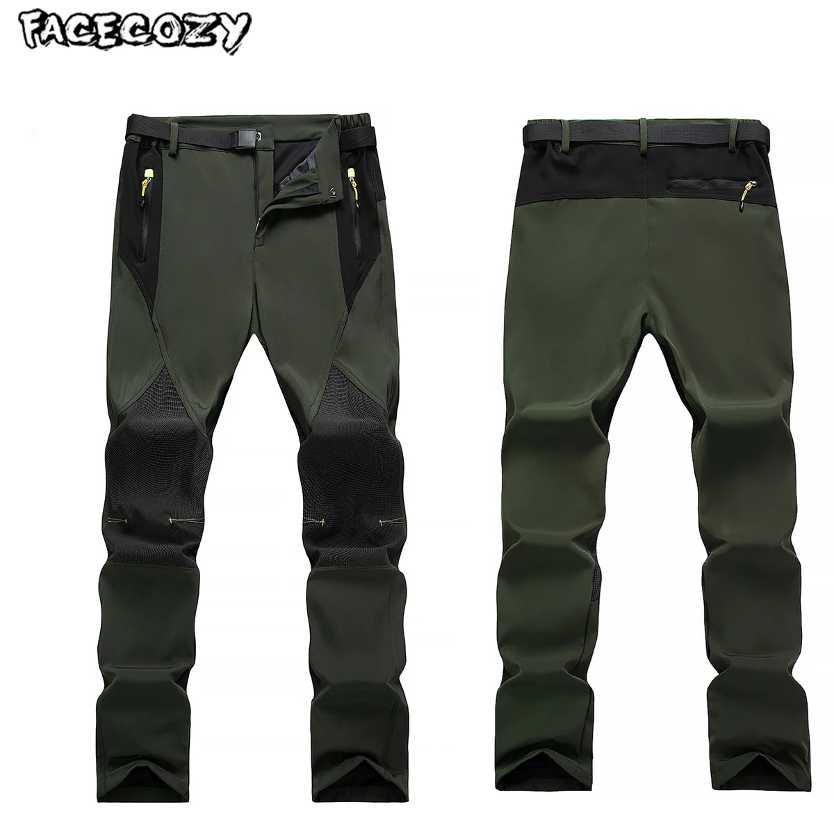 Facecozy Men's Summer Outdoor Pants Male Fishing Climbing Waterproof Hiking Camping Mountain