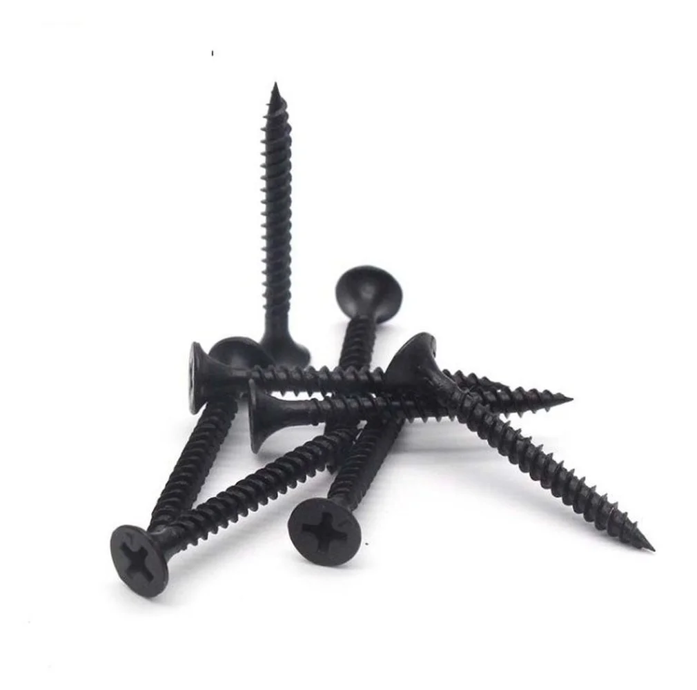 100pcs/lot Cross Countersunk Flat Head Self-tapping Screw M1 M1.2 M1.4 M1.5 M2 M2.6 M3 M3.5 M4 M5 Black Carbon Steel Phillips