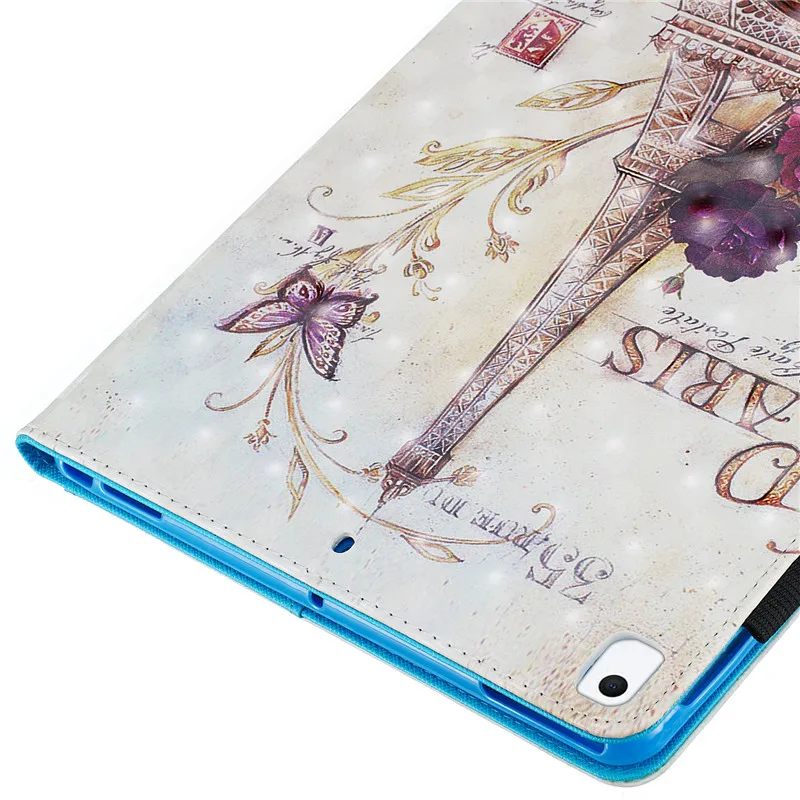 Wekays чехол для iPad 10,2 мультфильм 3D Единорог кожаный чехол для iPad 10,2 7th поколения A2200 A2198 A2232 крышка чехол s