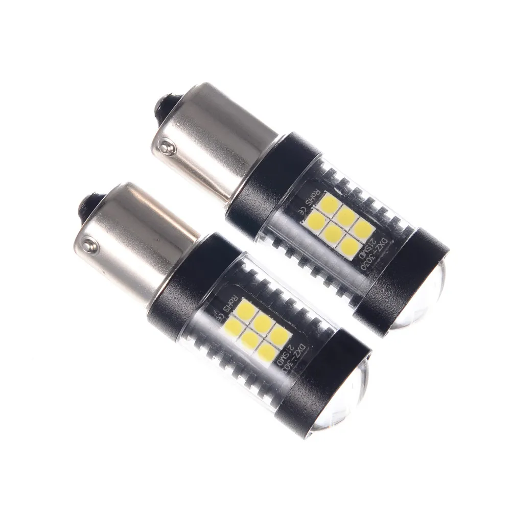 2 шт. 3030 21smd 1156 Высокая мощность 6500k Супер Белый светодиодный противотуманный светильник s дальнего света противотуманный светильник s ходовой светильник лампы для автомобиля# YL10
