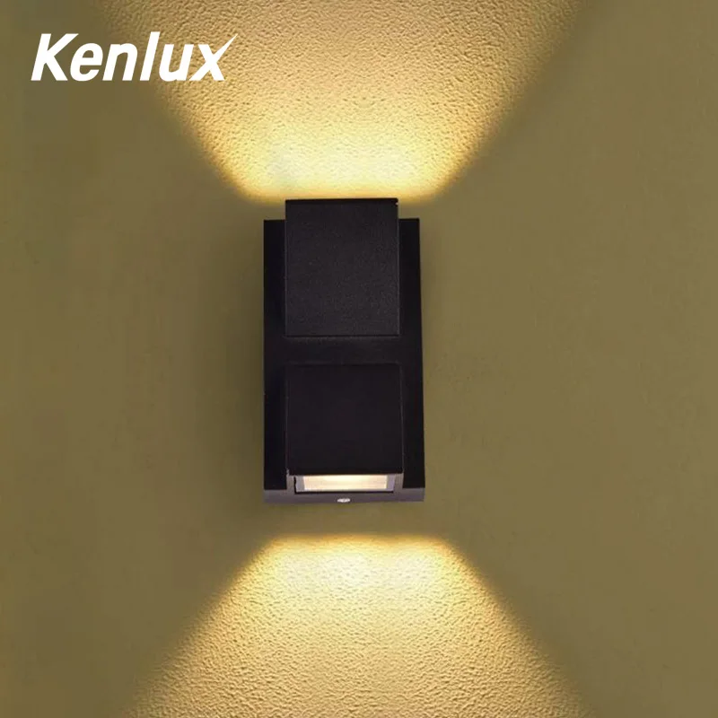 Алюминий Открытый водонепроницаемый IP65 Крытый настенный светильник LED белый