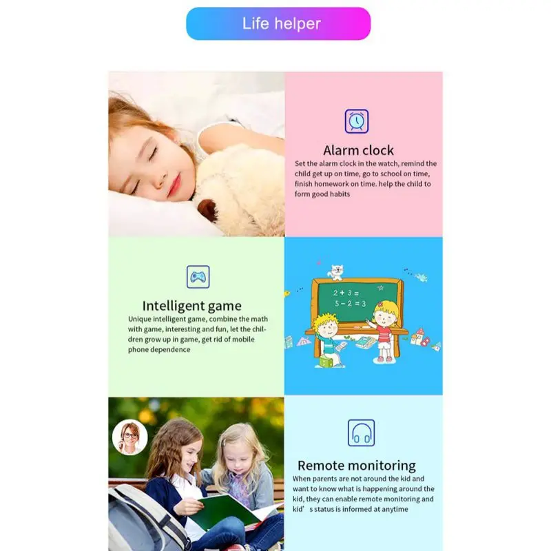 Q19 Детские умные силиконовый ремешок для часов IP67 Водонепроницаемый детские наручные часы, умные часы для девочек Подарки на день рождения для мальчиков