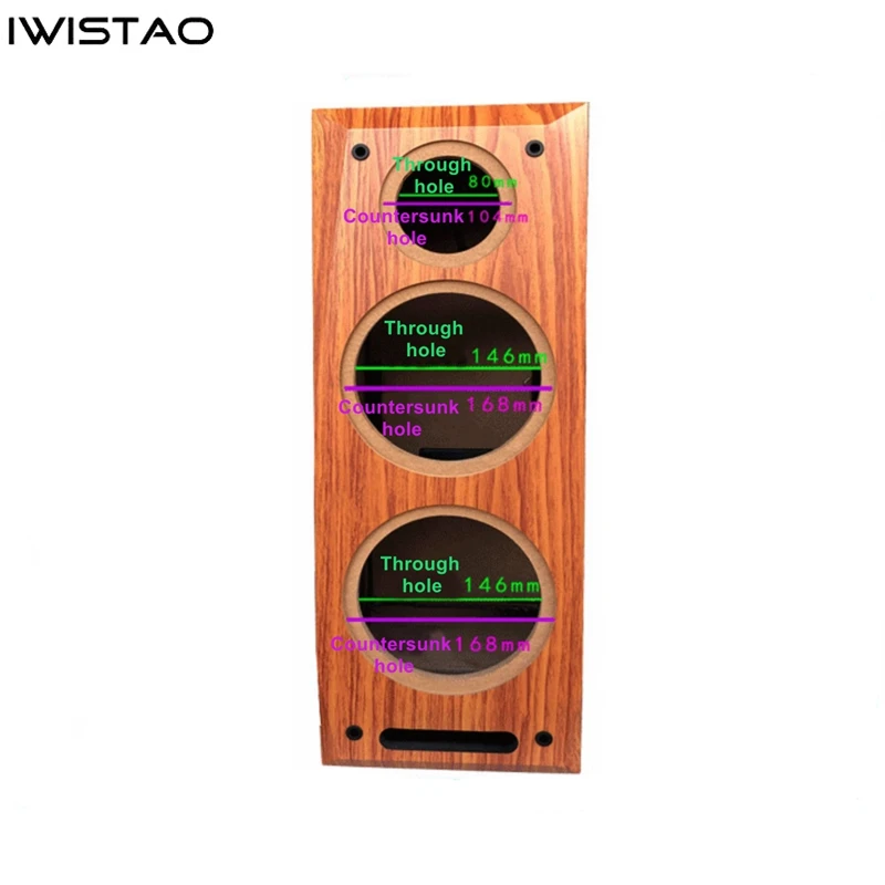 IWISTAO 3 Way Speaker Empty Cabinet Passive