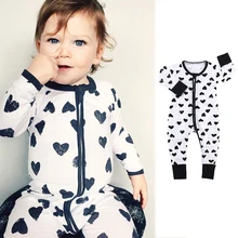 Combinaisons à manches longues pour bébé, barboteuse imprimée léopard, vêtements pour enfants
