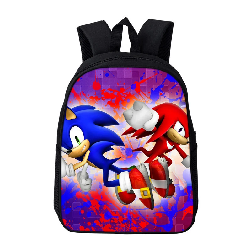 Sac Dos Мультфильм Mochila Соник Ежик Одиночная молния аниме рюкзак для путешествий школьный сумки для девочек-подростков plecak Bookbag - Цвет: 9
