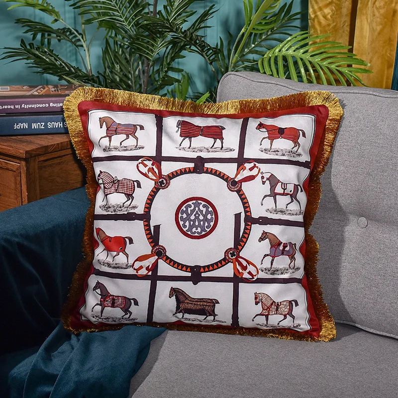 Европейский Роскошный Королевский Декор Cojines Decorativos Para Sof Наволочка Чехол для подушки высококачественный французский итальянский дизайн прочный - Цвет: 23