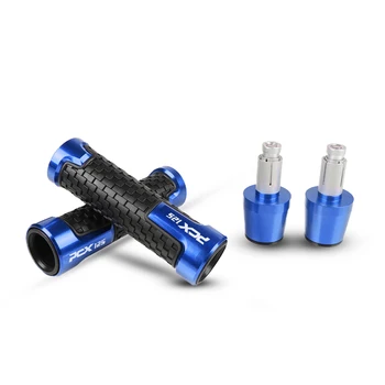 

7/8"22mm CNC Motorcycle Accessories Handlebar Grips Handle Bar Hand Bar End Plug Hand Grips Rubber FOR HONDA pcx125 With LOGO