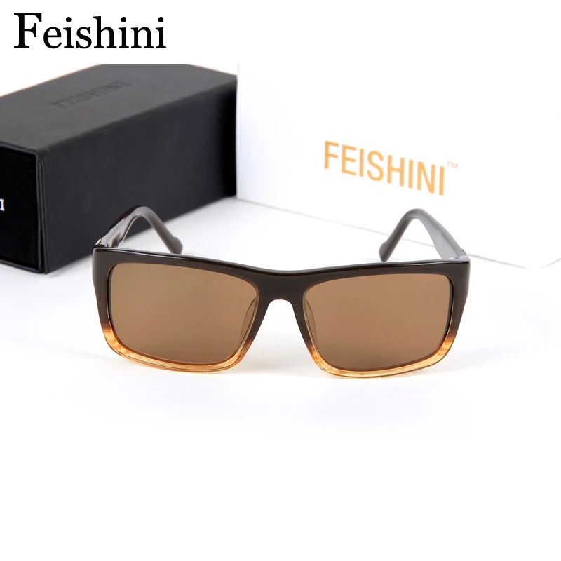 FEISHINI 2019 высокое качество поляризованных солнцезащитных очков Для мужчин
