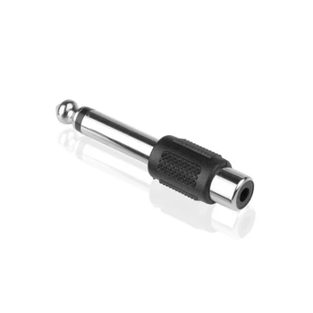 

10x 6.5mm 1/4 Mono Plug Male To RCA Phono Jack Female Audio Adapter Converter