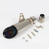51mm Universal Exhaust Tips Muffler Tail Pipe for Motorcycle Scooter ATV Dirt Street Bike Stainless Steel