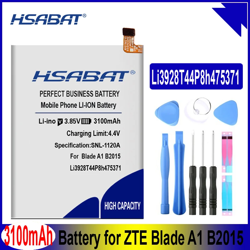 HSABAT 3100 мАч Li3928T44P8h475371 батарея для zte Blade A1 B2015 C880 C880A C880S AXON Mini Xiaoxian 3