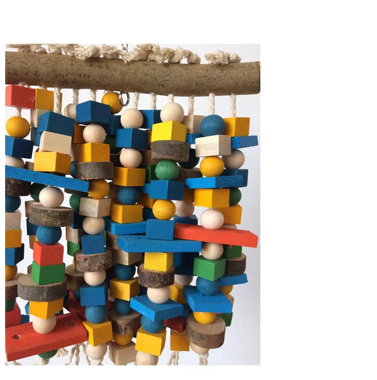 Medium And Small Parrot Bite Toy Ultra Large Building Blocks Waterfall Toy Resistance Bite