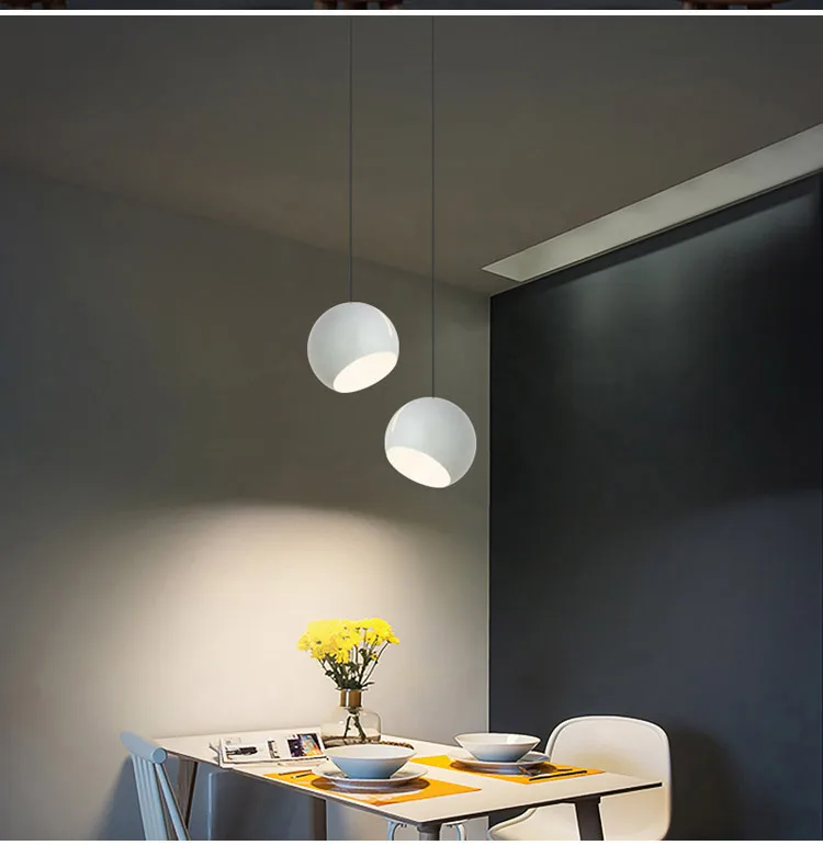 

Ball Pendant Lamp Light Hotel Office Restaurant Cafe Dinning Room Milk White Ball Round Global Suspension Lights Bedroom