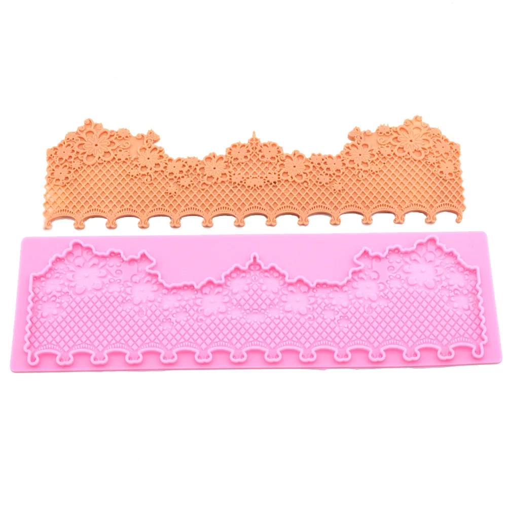 Новые уплотненные Детские Корона с кружевным краем Fondant(сахарная) торта силикона прессформы Инструменты для украшения торта на день рождения Свадебные украшения выпечка торта DIY Инструменты