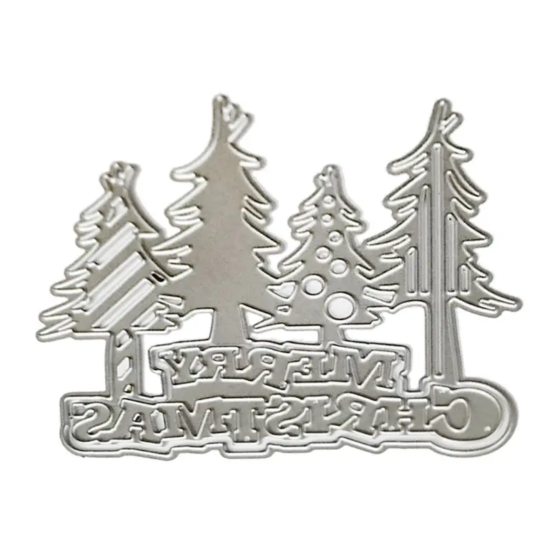 

Merry Christmas Tree Metal Cutting Dies Stencil DIY Scrapbooking Album Stamps