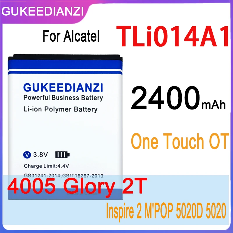 Сменный аккумулятор TLi014A1 CAB31P0000C1 2400 мАч для смартфонов Alcatel one touch 4033D 4032D POP C3 Pixi 4007D