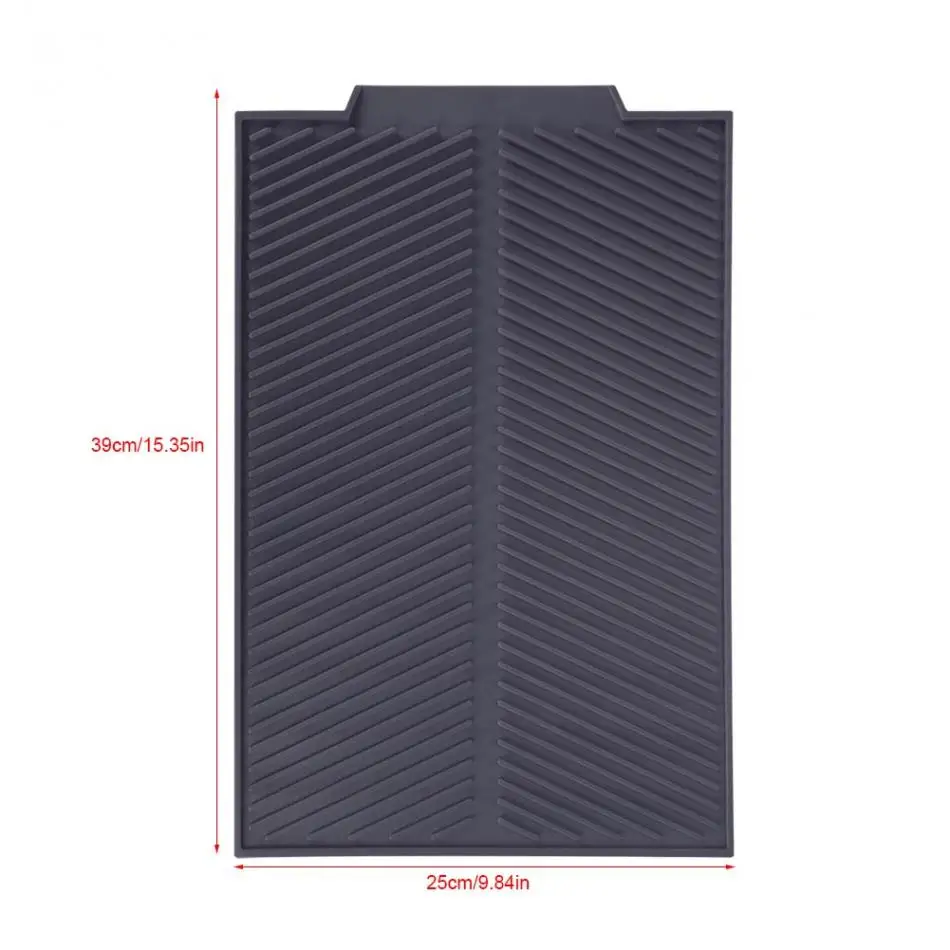 Rectangle Silicone Drain Mat Drying For Tray Resistant Pad Set Slip-proof Dish Heat Dishes Mats Massage Kitchen Mat