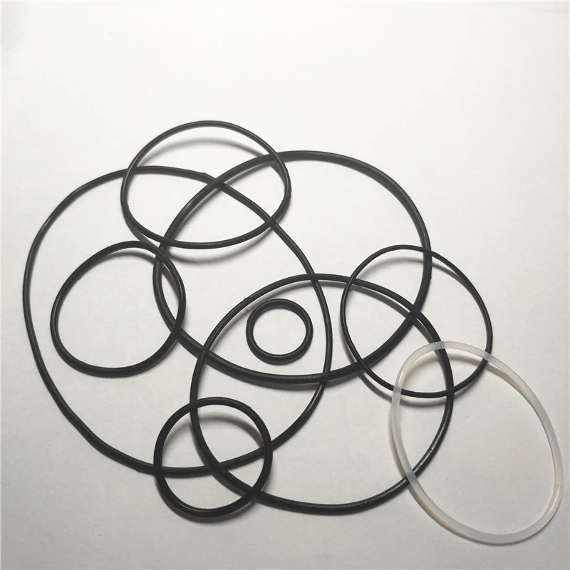 Rubber Belt Transmission Drive Belt 9 Sizes Silicone Rubber Band Pulley Transmission Engine Drive Round Belts Tape DIY Toy Module Car Motor Stretch Droppshipping