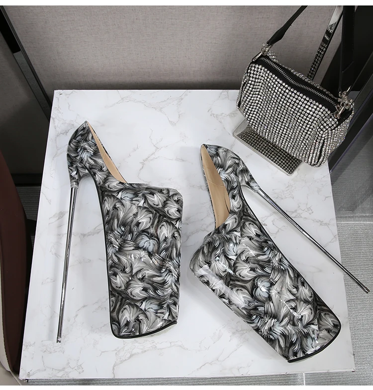 19cm heels black