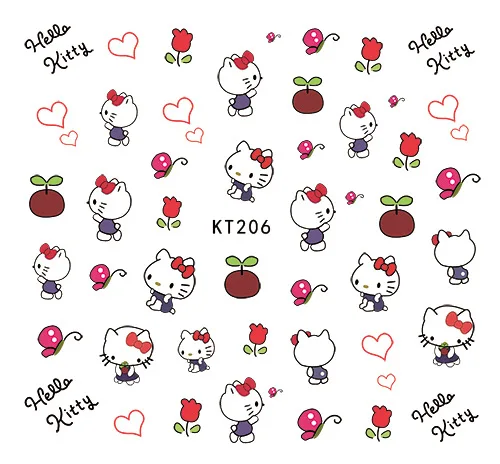 🌸HELLO KITTY SANRIO 97 3D Nail Art Stickers Decals Transfers Kawaii UK  SELLER🌸