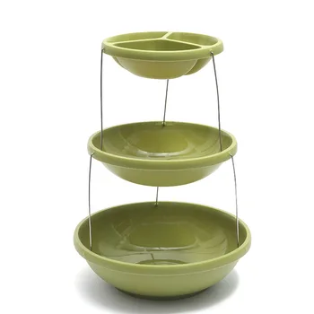 

Practical Cake Stand Fruits Snack Food Storage Tray Plates 3-Layer Plastic Plate Wedding Party Storage Snack Trays Decors
