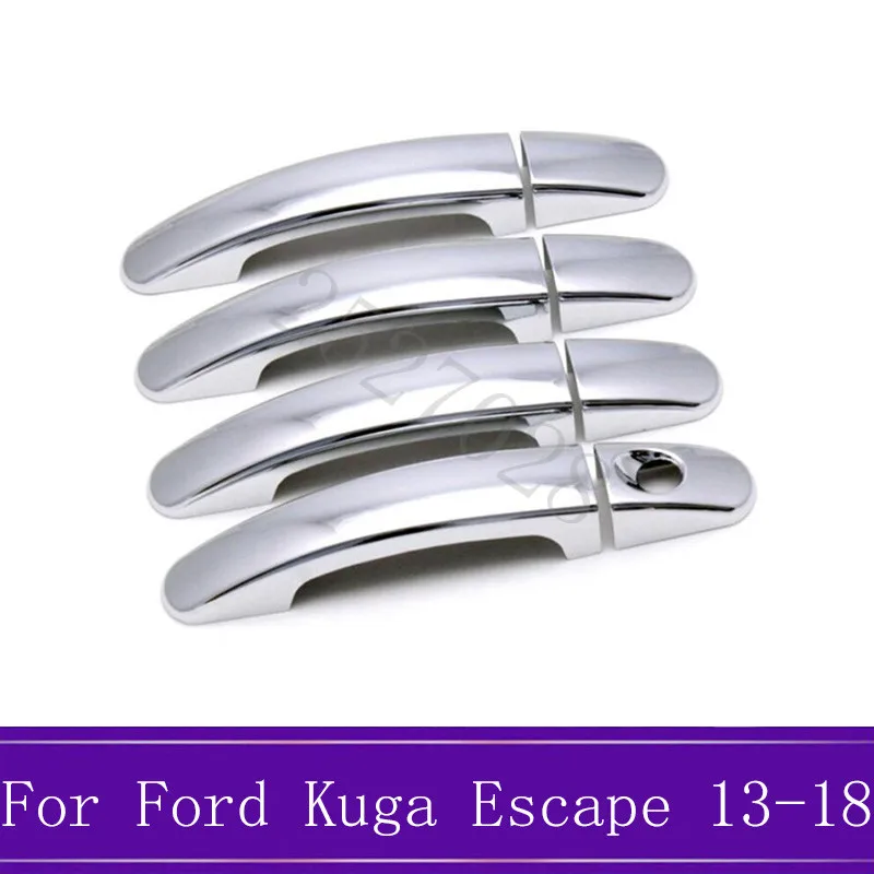 8 шт., подходит для Ford Kuga Escape, абс покрытие, автомобильная дверная ручка, накладка, защита, автомобильные аксессуары, 2013