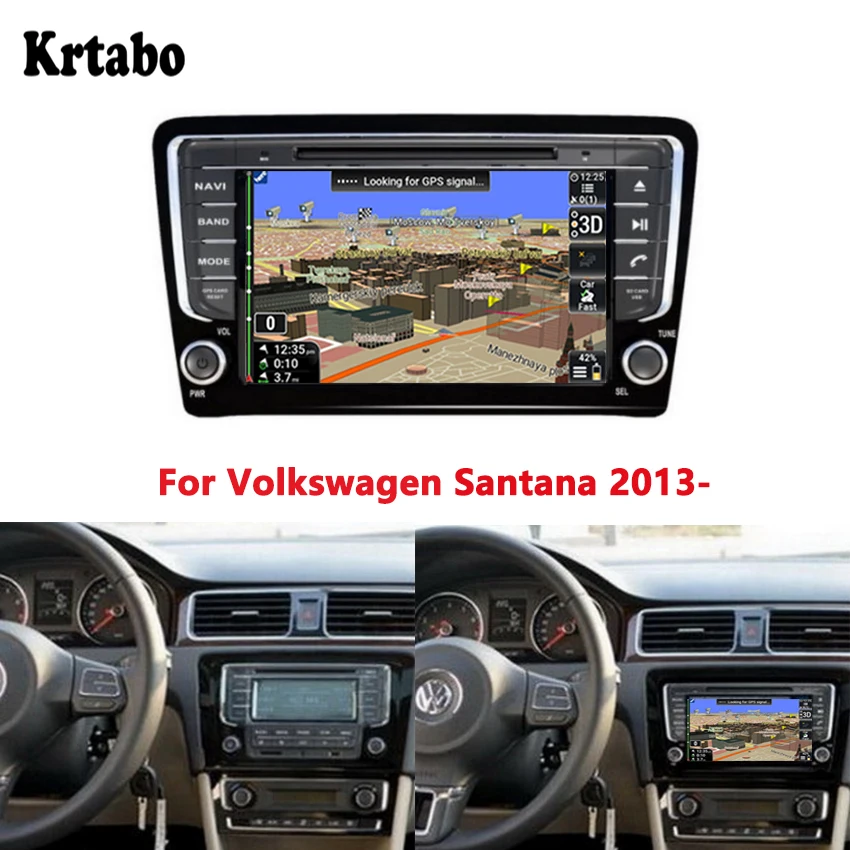 

For Volkswagen Santana 2013- Android smart car navigation reversing image control screen one machine recorder support DVD