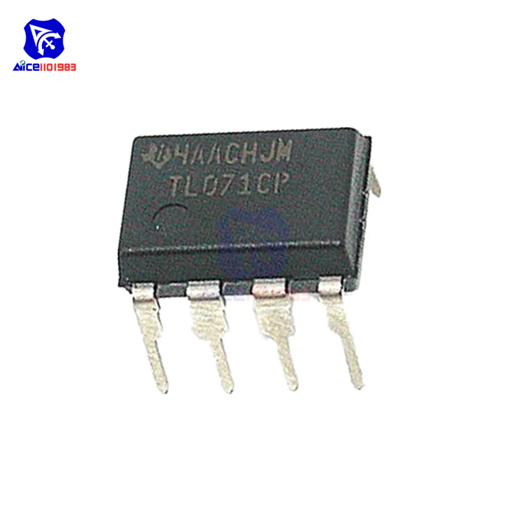 100PCS TL071 TL071CP DIP-8 Low Noise JFET Input Operational Amplifiers TI IC 