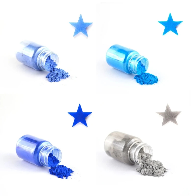 18 Colors Mica Powder Epoxy Resin Color Pigment Dye Set Cosmetic Grade Mica Powder for  Lip Gloss Soap Making Bath Bomb