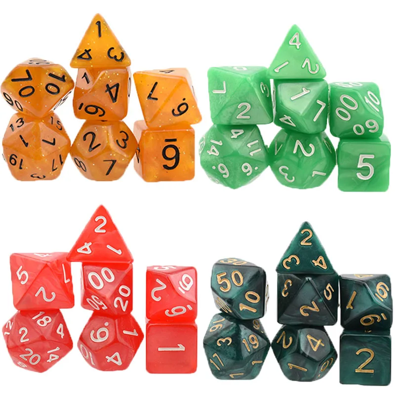 Набор Игральных кубиков для взрослых, D4-D20, профессиональные многогранные Подземелья и Драконы, сексуальные аксессуары для настольной игры, детские игрушки, вечерние аттракционы